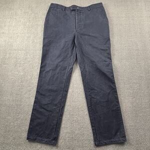 Officine Generale Paris 6 Pants Adult Size 34W Blue Trousers Luxury Casual Men's